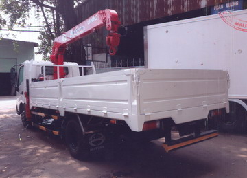 Hình ảnh xe tải Hino XZU730 Gắn cẩu Unic URV344TL(Hình ảnh 1)