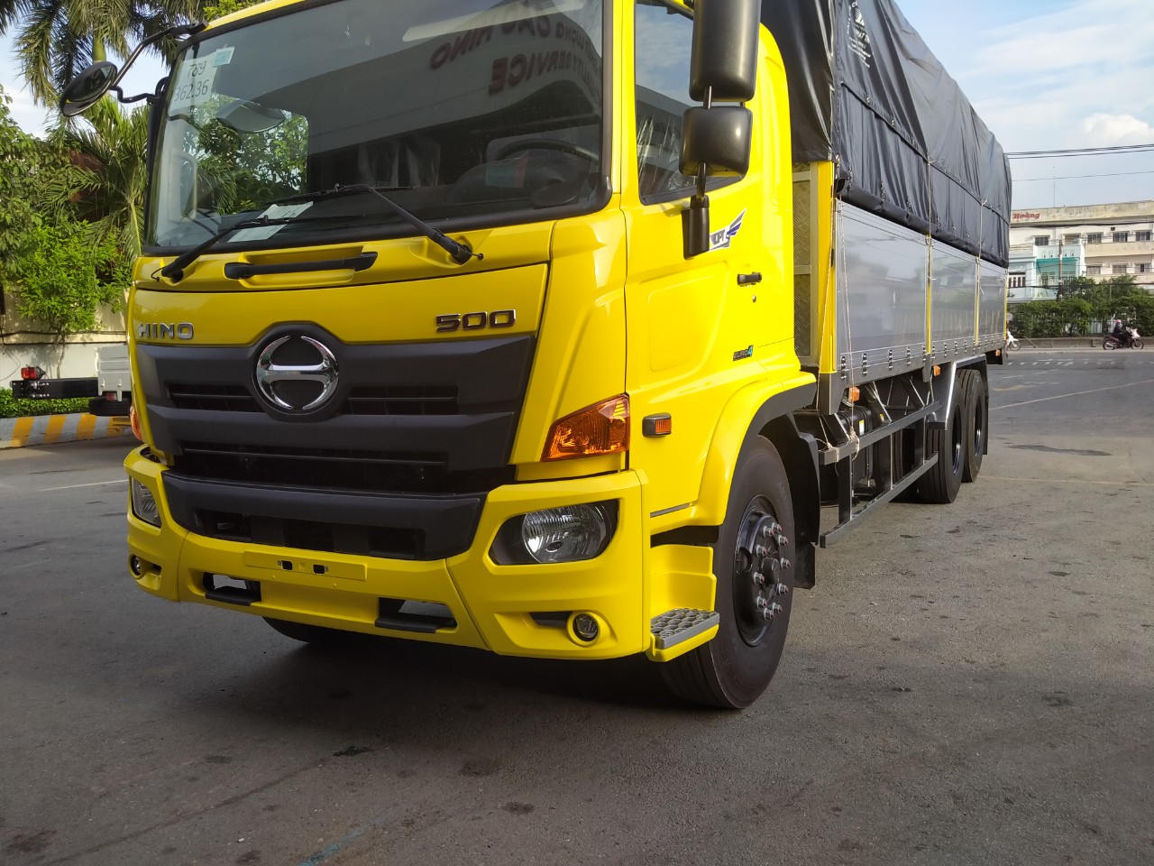 xe tải hino 15 tấn FL8JW7A,thùng mui bạt