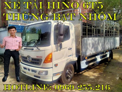 Xe Tải Hino 6.5 Tấn Thùng Mui Bạt Nhôm I Giá Xe Tải Hino Tháng 12