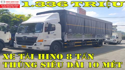 Xe Tải Hino 8 Tấn Thùng Siêu Dài 10 Mét I Giá Xe Tải Tháng 10